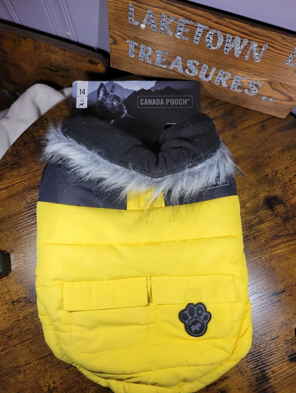 Canada Pooch size 14 True North Parka with Faux Fur Trim hood